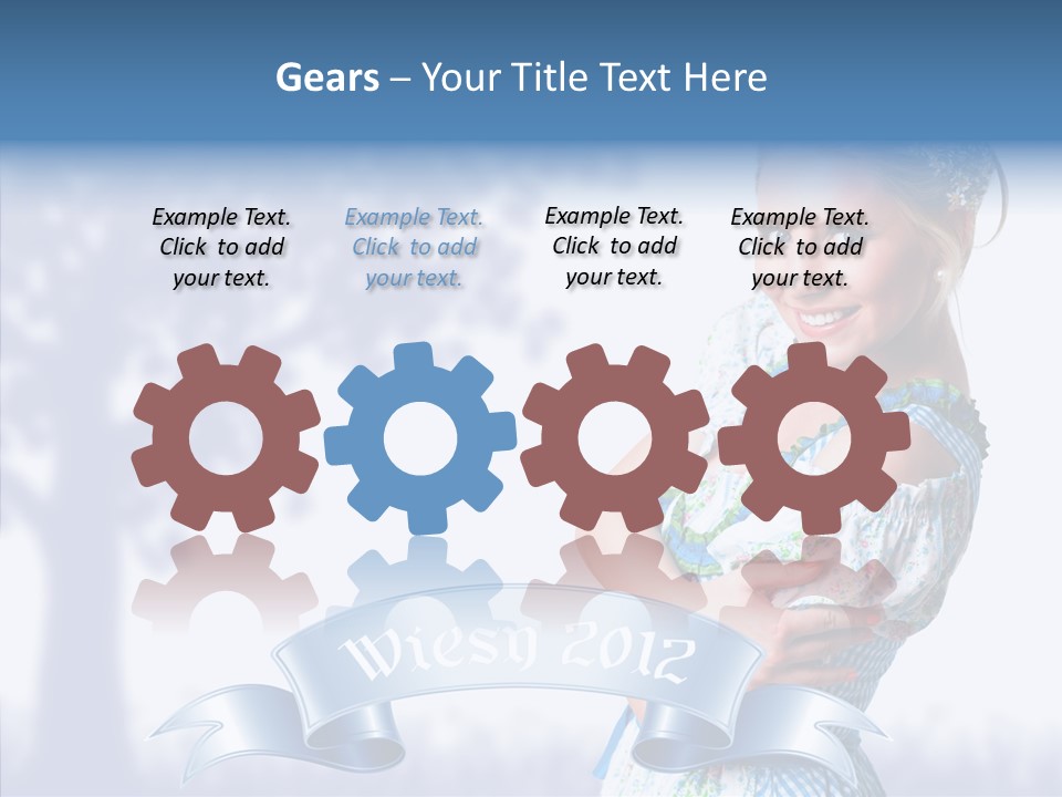 Tracht Trachtenkleid Blond PowerPoint Template