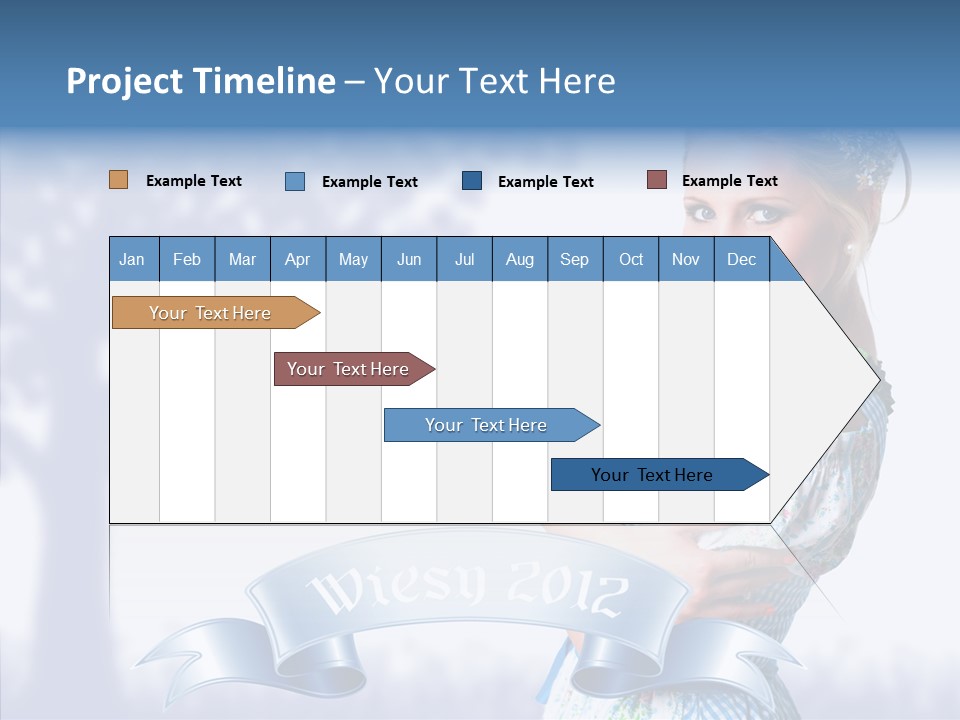 Tracht Trachtenkleid Blond PowerPoint Template