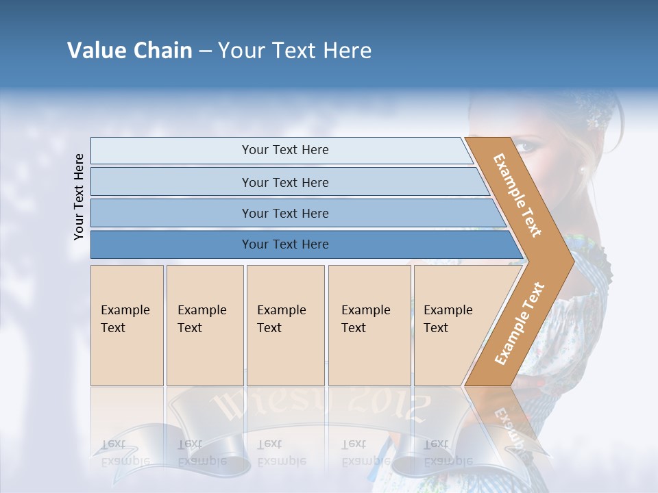 Tracht Trachtenkleid Blond PowerPoint Template