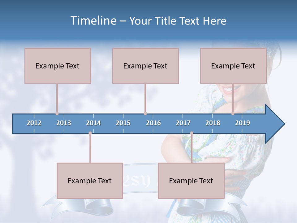 Tracht Trachtenkleid Blond PowerPoint Template