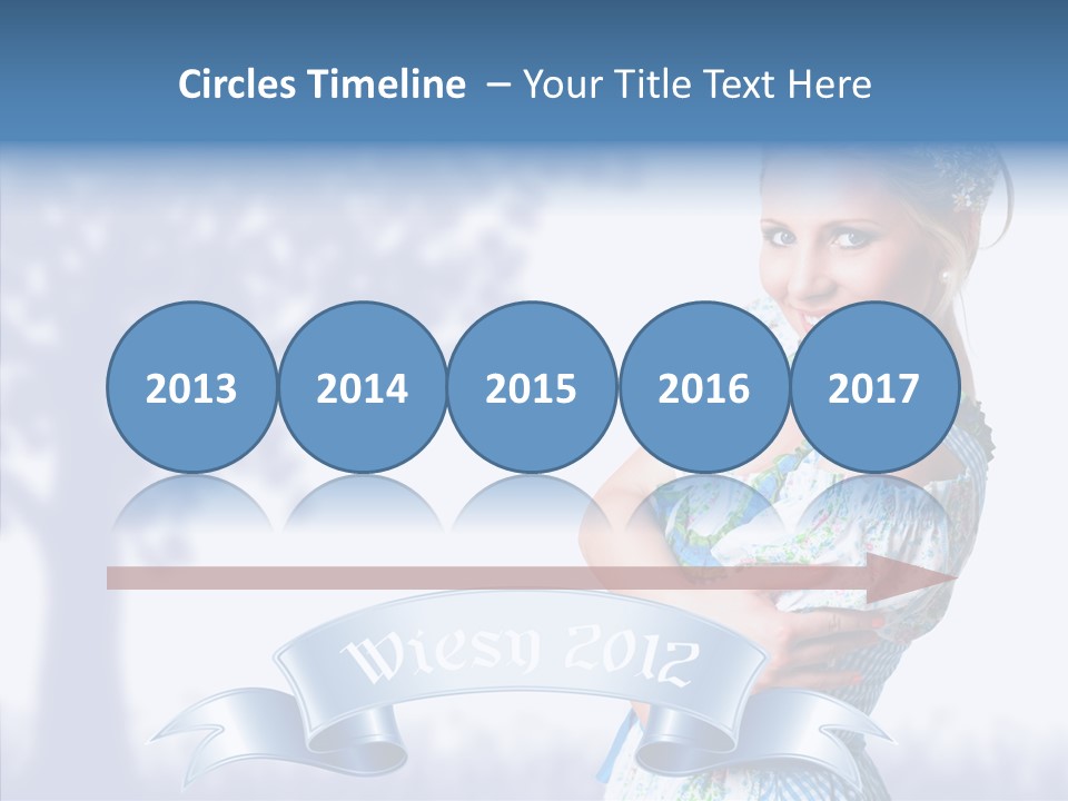 Tracht Trachtenkleid Blond PowerPoint Template