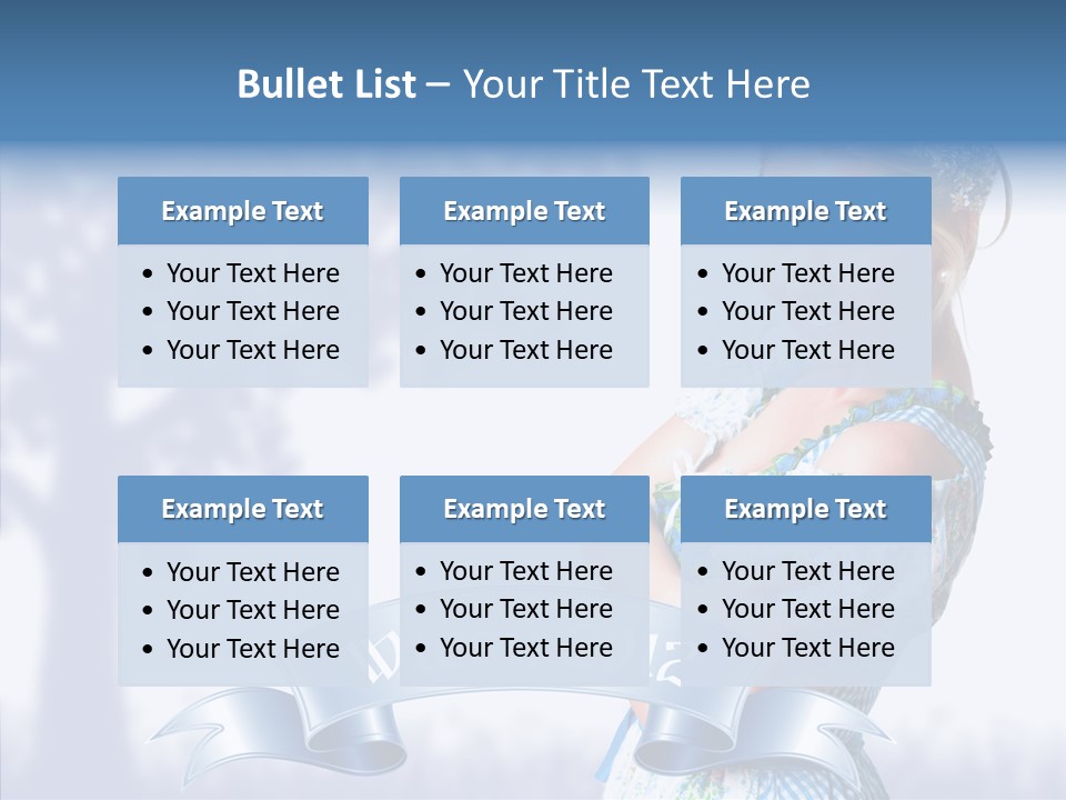 Tracht Trachtenkleid Blond PowerPoint Template