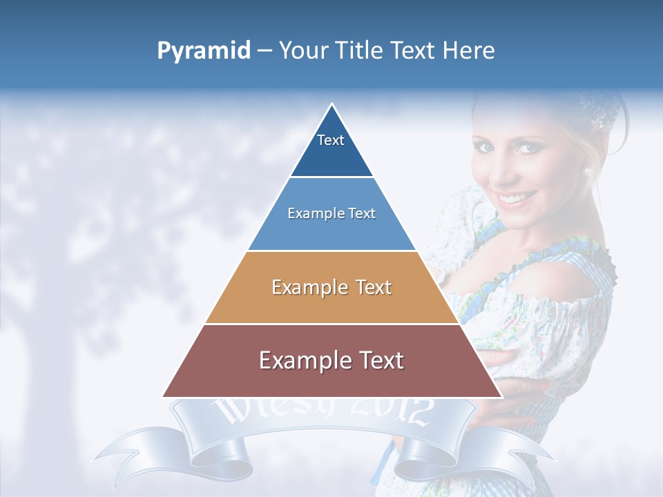 Tracht Trachtenkleid Blond PowerPoint Template