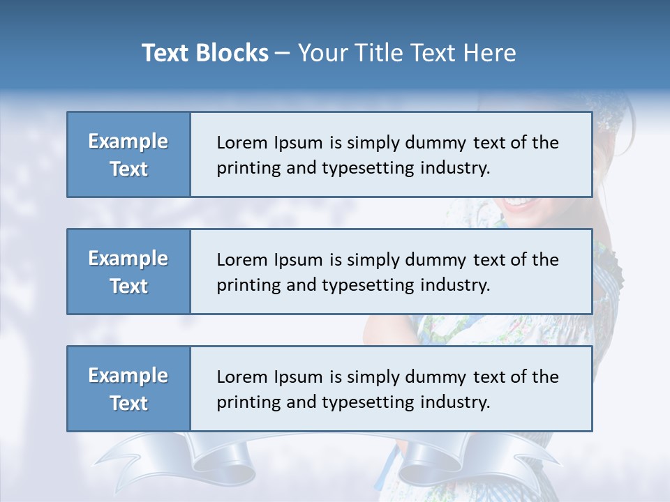 Tracht Trachtenkleid Blond PowerPoint Template