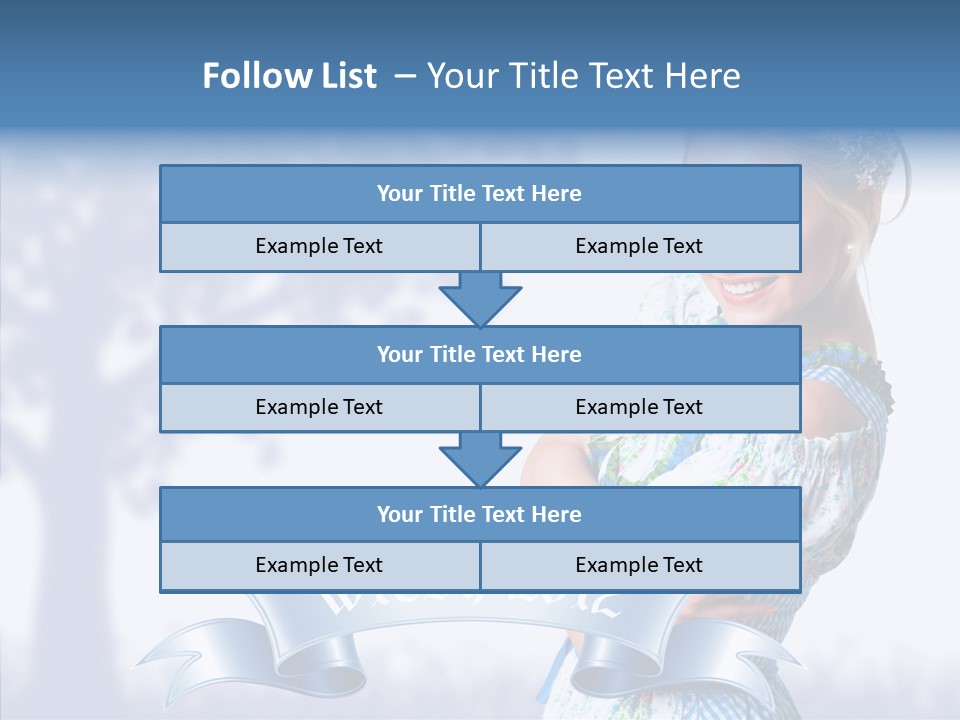 Tracht Trachtenkleid Blond PowerPoint Template