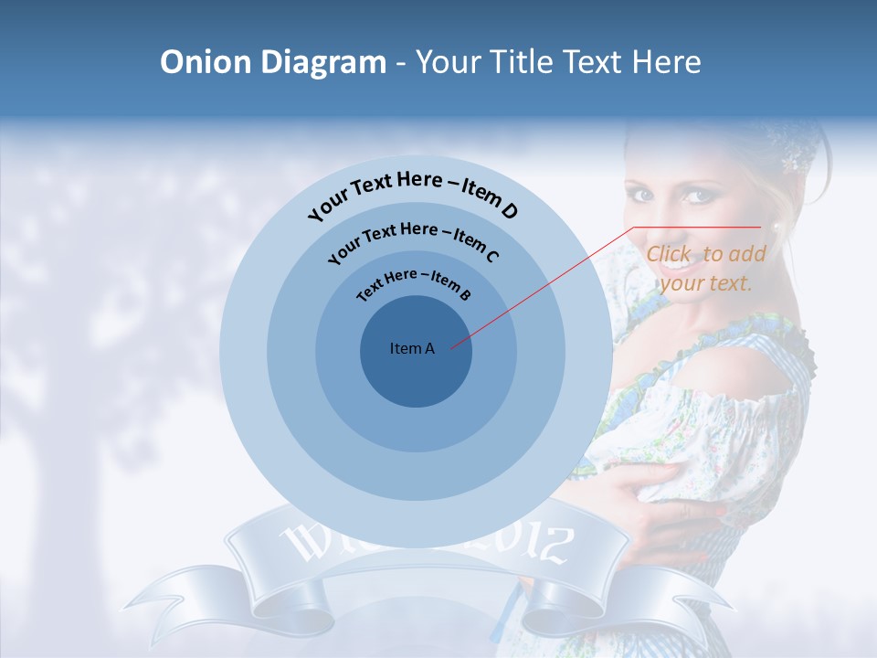 Tracht Trachtenkleid Blond PowerPoint Template