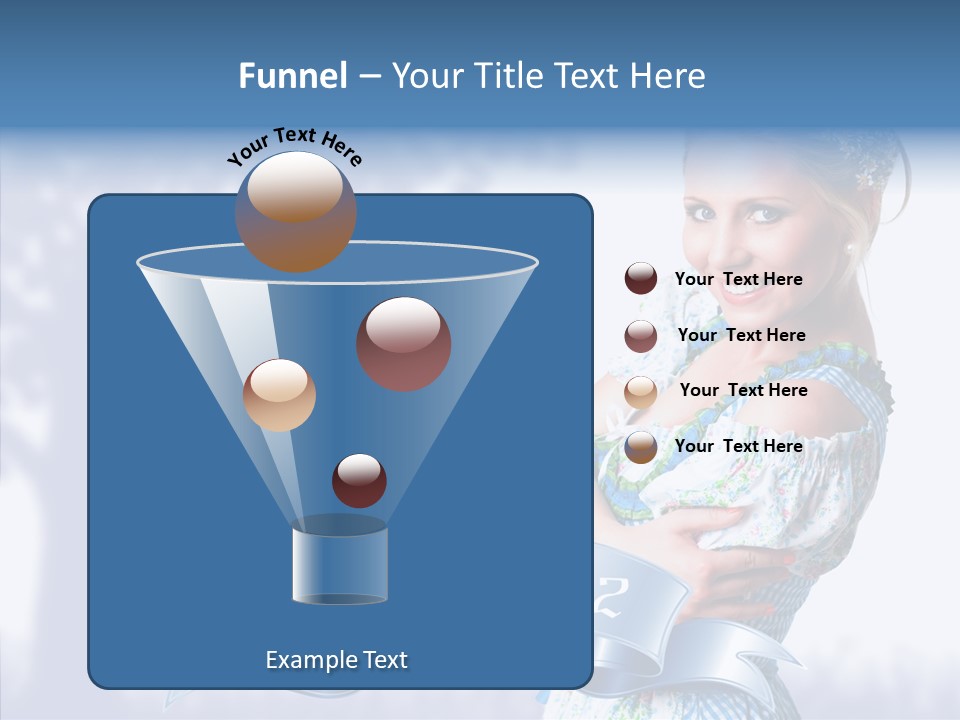 Tracht Trachtenkleid Blond PowerPoint Template