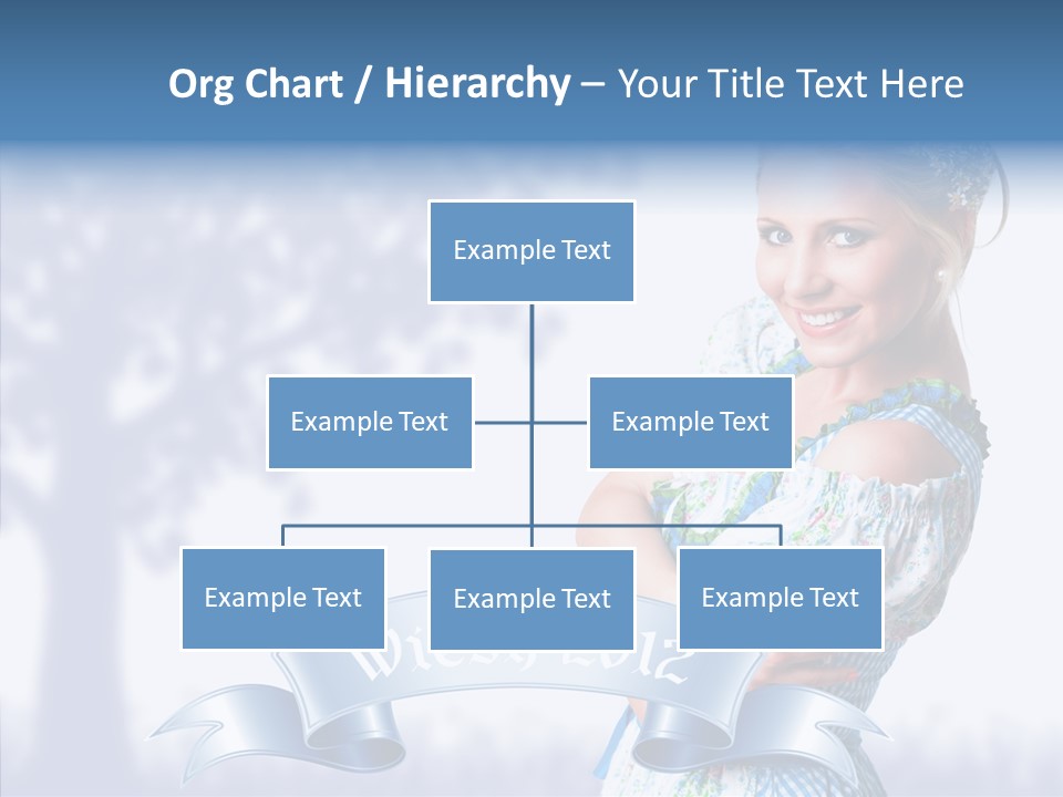 Tracht Trachtenkleid Blond PowerPoint Template