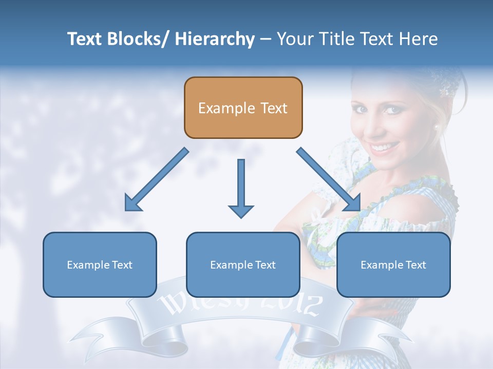 Tracht Trachtenkleid Blond PowerPoint Template