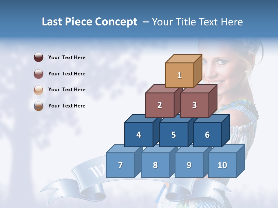 Tracht Trachtenkleid Blond PowerPoint Template