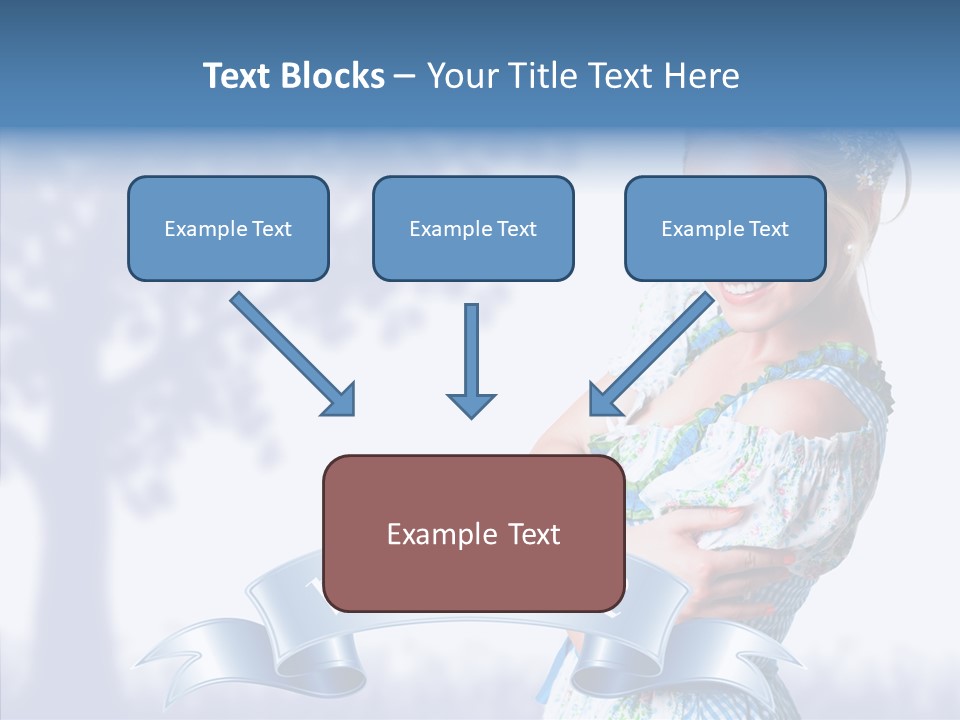 Tracht Trachtenkleid Blond PowerPoint Template