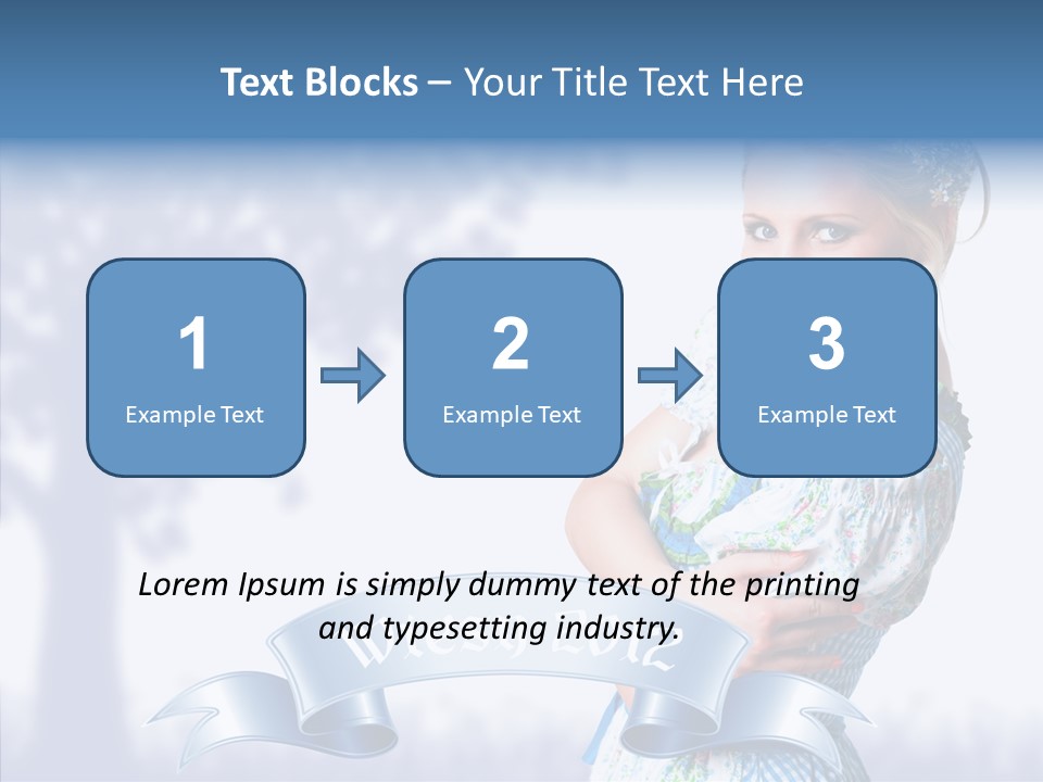 Tracht Trachtenkleid Blond PowerPoint Template