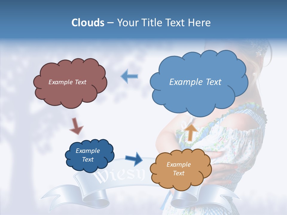 Tracht Trachtenkleid Blond PowerPoint Template