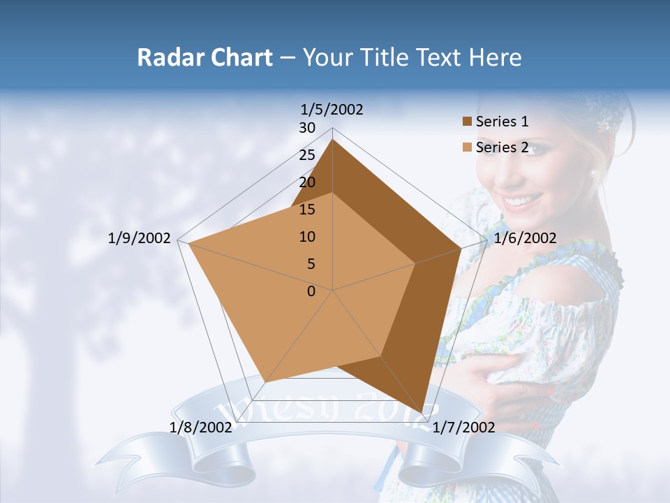 Tracht Trachtenkleid Blond PowerPoint Template