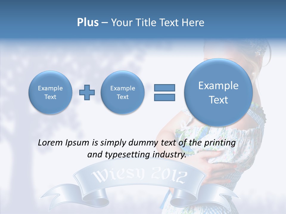 Tracht Trachtenkleid Blond PowerPoint Template