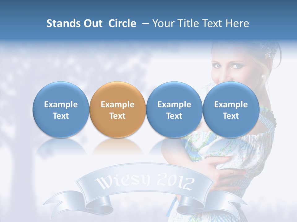 Tracht Trachtenkleid Blond PowerPoint Template