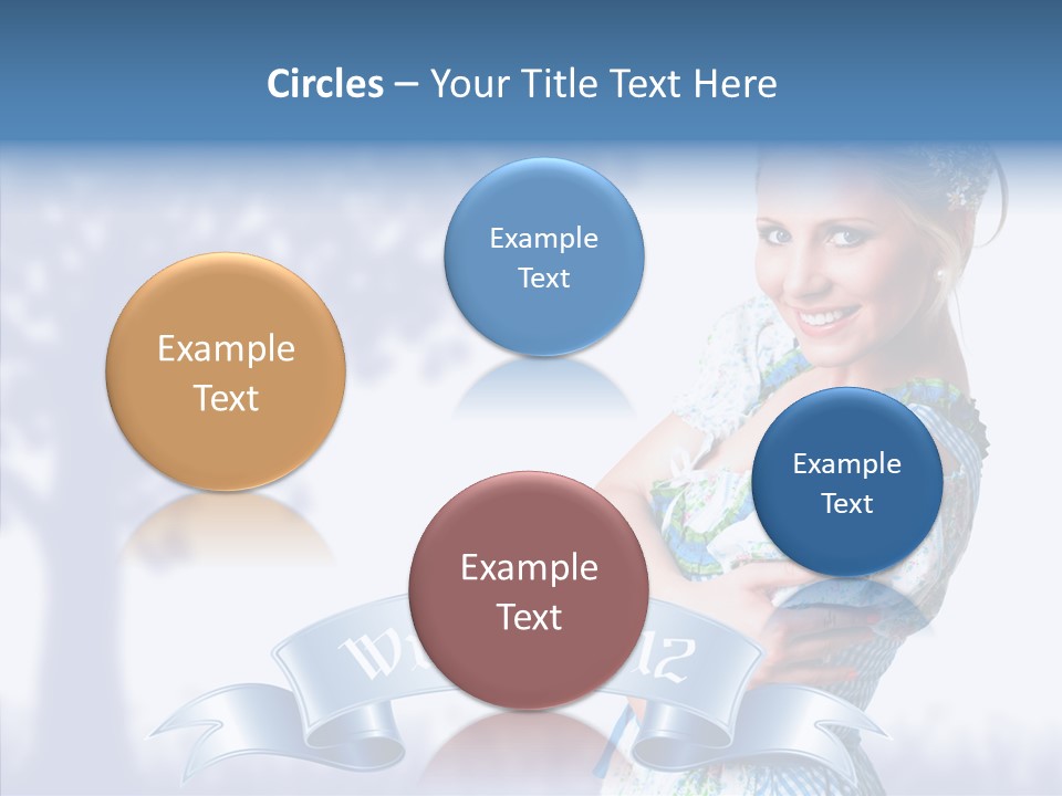 Tracht Trachtenkleid Blond PowerPoint Template