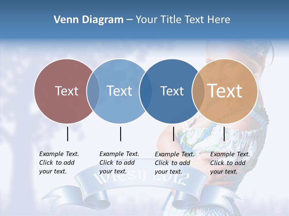 Tracht Trachtenkleid Blond PowerPoint Template