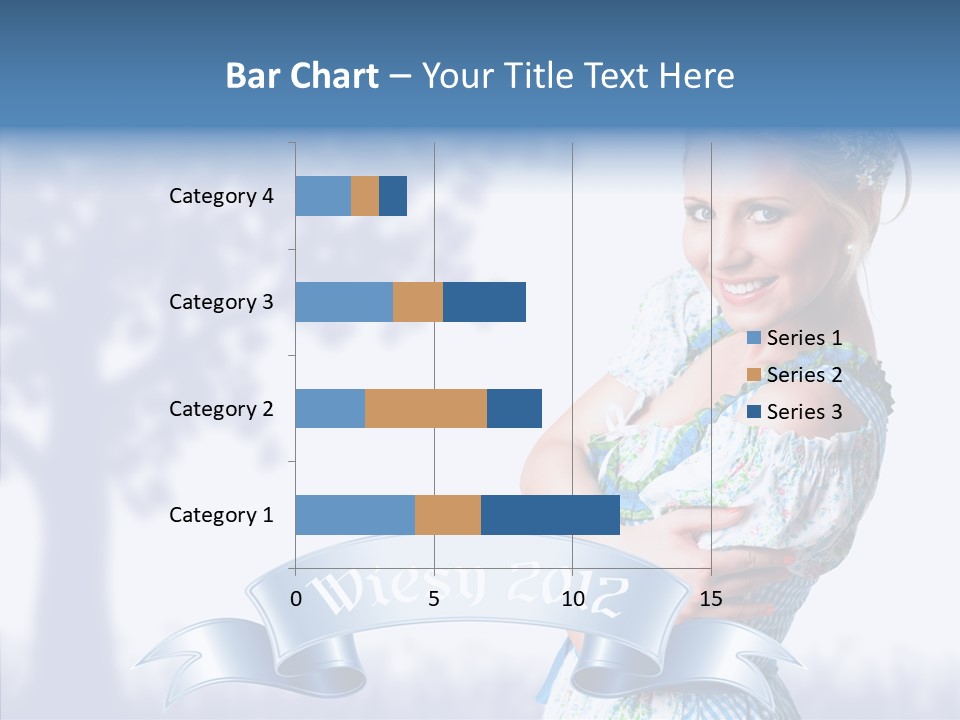 Tracht Trachtenkleid Blond PowerPoint Template