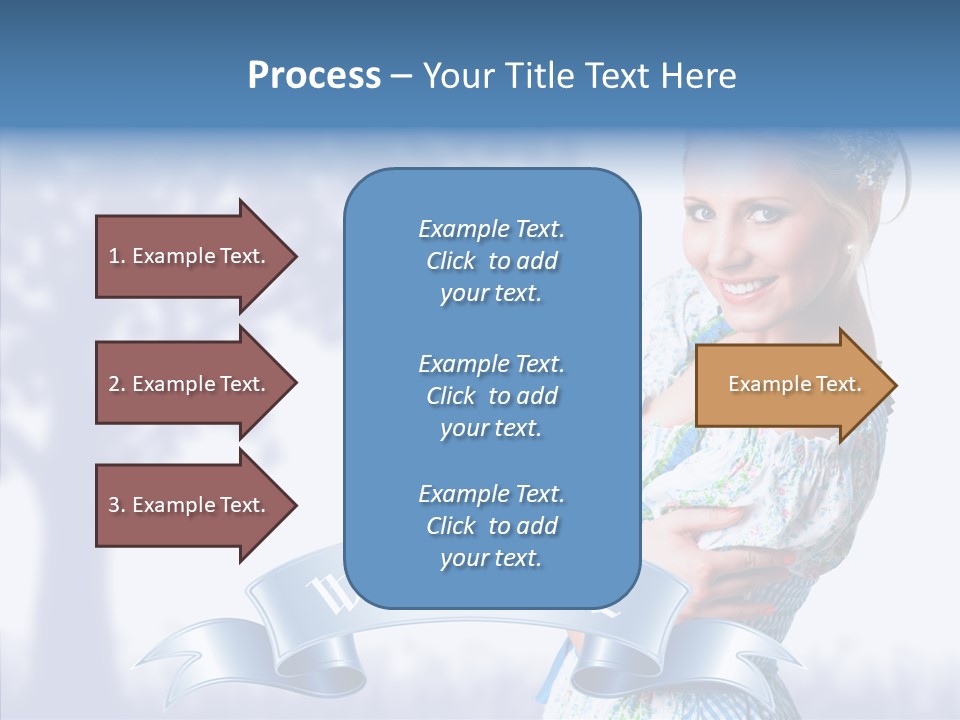 Tracht Trachtenkleid Blond PowerPoint Template