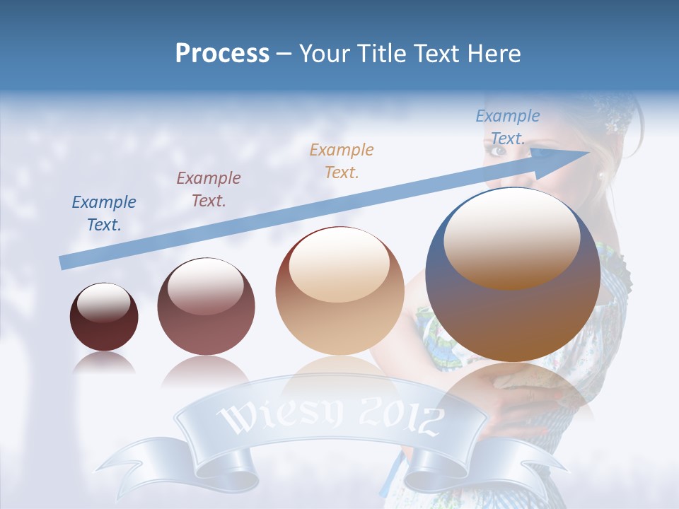 Tracht Trachtenkleid Blond PowerPoint Template