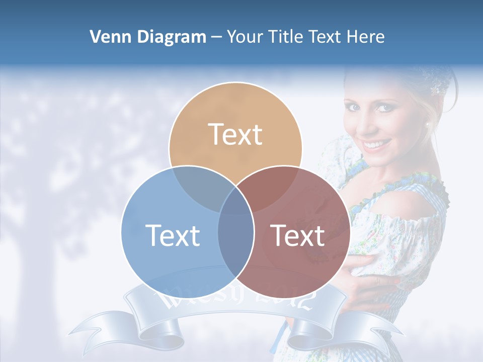 Tracht Trachtenkleid Blond PowerPoint Template