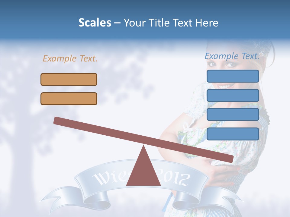 Tracht Trachtenkleid Blond PowerPoint Template