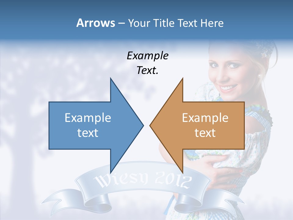 Tracht Trachtenkleid Blond PowerPoint Template