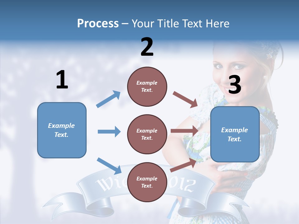 Tracht Trachtenkleid Blond PowerPoint Template