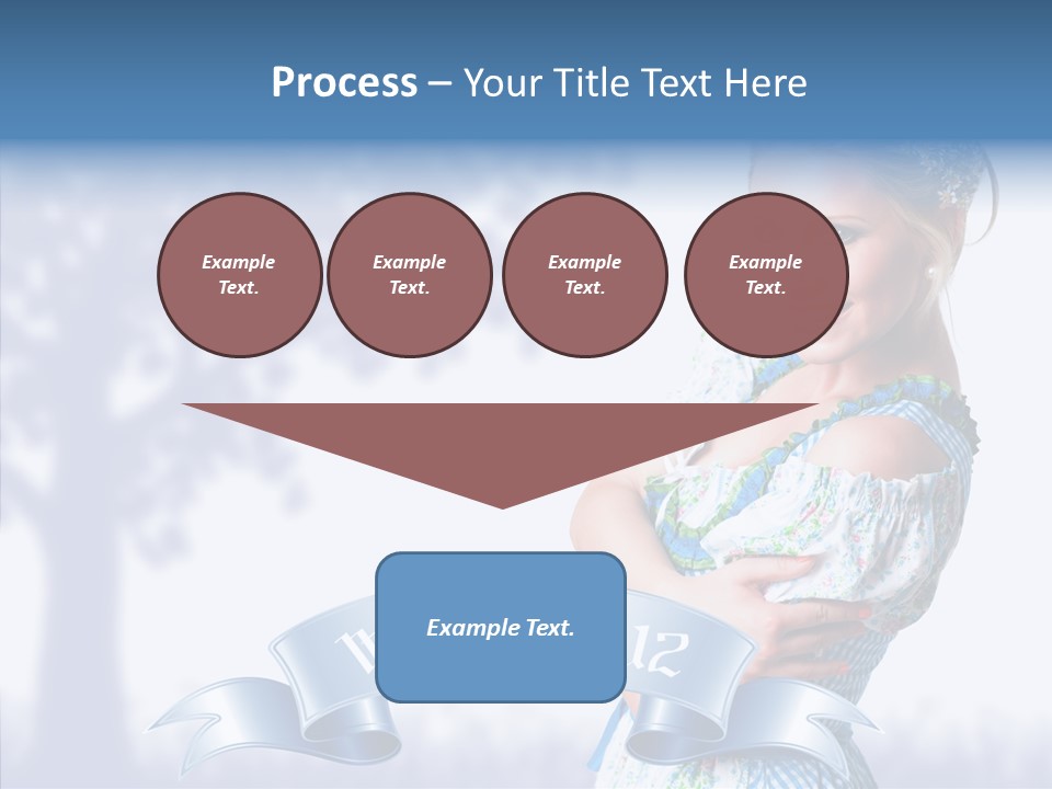 Tracht Trachtenkleid Blond PowerPoint Template