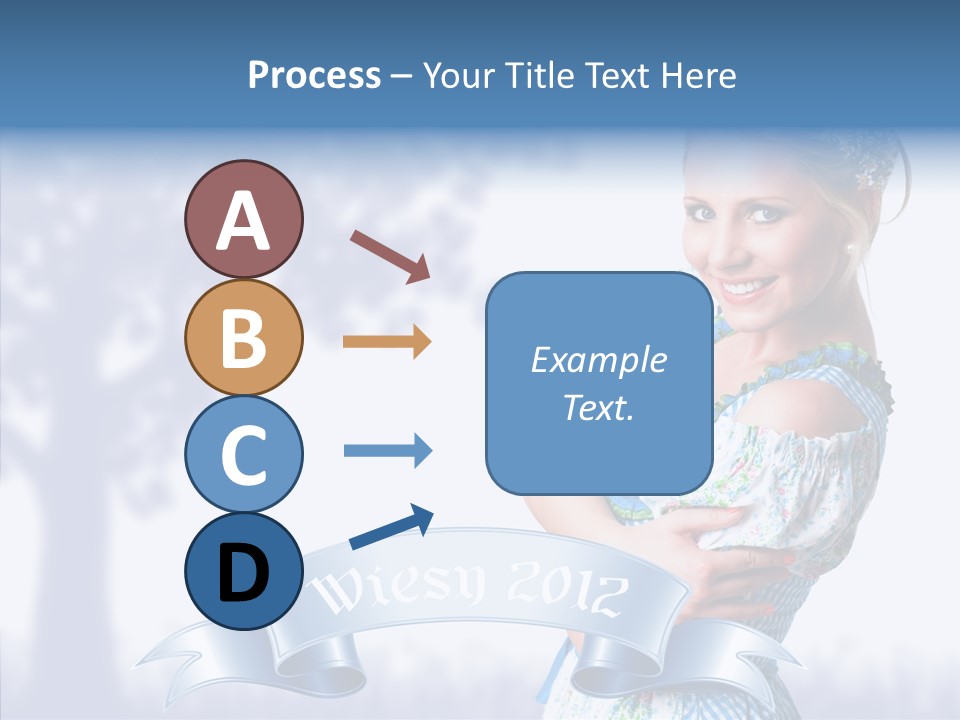 Tracht Trachtenkleid Blond PowerPoint Template