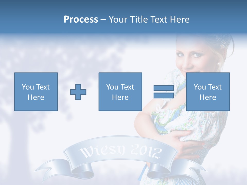 Tracht Trachtenkleid Blond PowerPoint Template