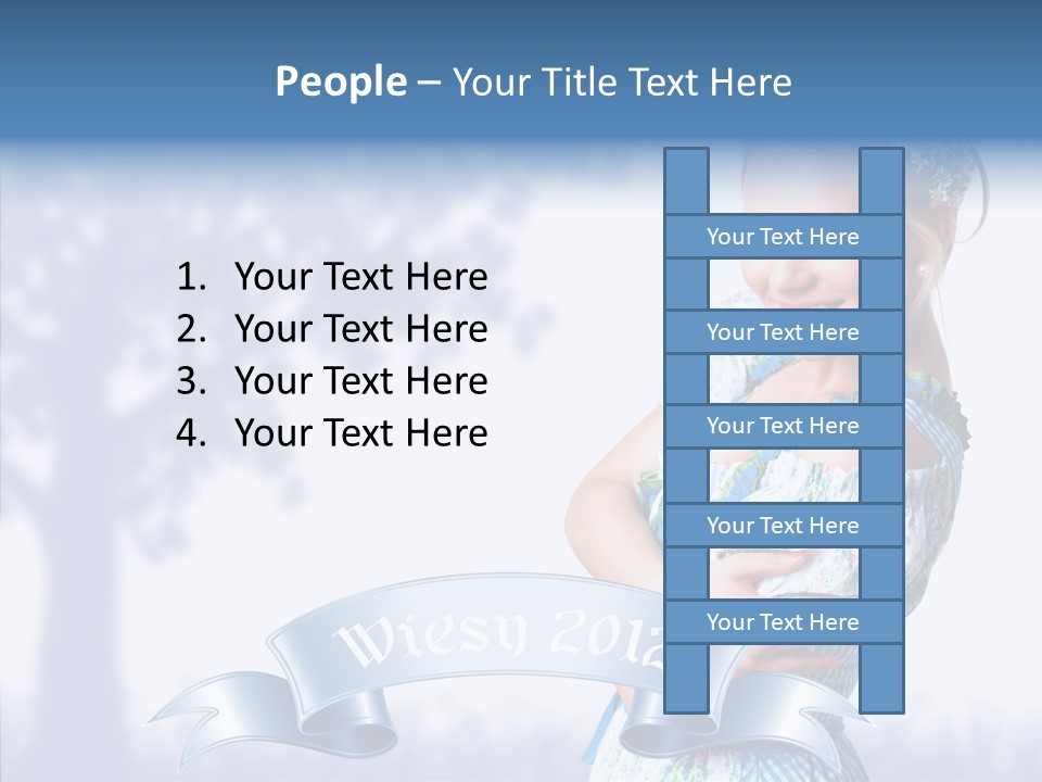 Tracht Trachtenkleid Blond PowerPoint Template