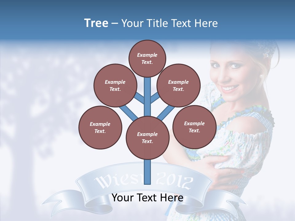 Tracht Trachtenkleid Blond PowerPoint Template