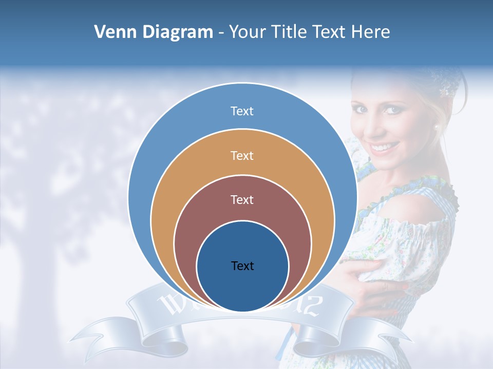 Tracht Trachtenkleid Blond PowerPoint Template