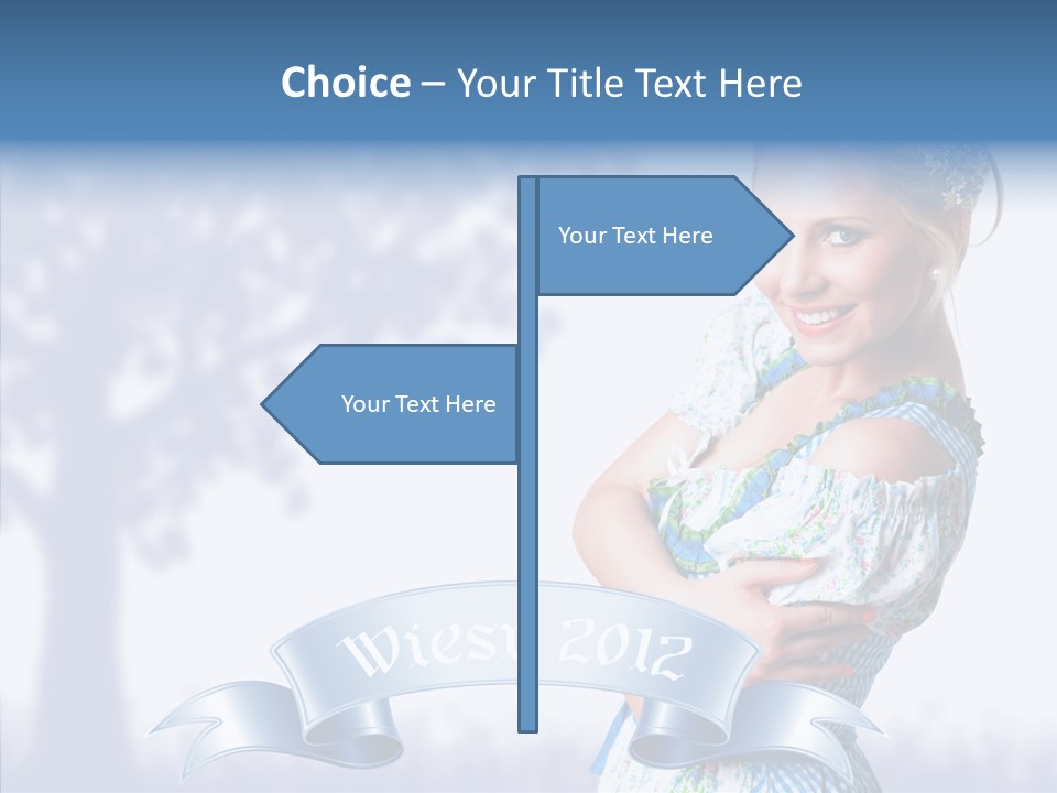 Tracht Trachtenkleid Blond PowerPoint Template