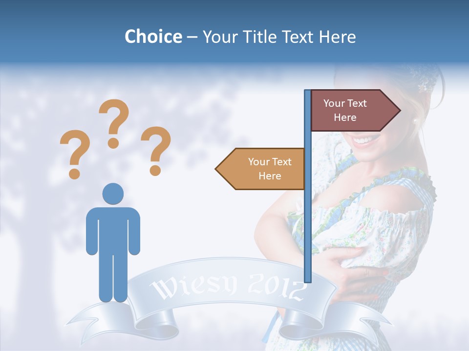 Tracht Trachtenkleid Blond PowerPoint Template