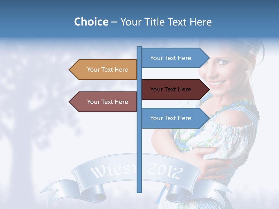 Tracht Trachtenkleid Blond PowerPoint Template