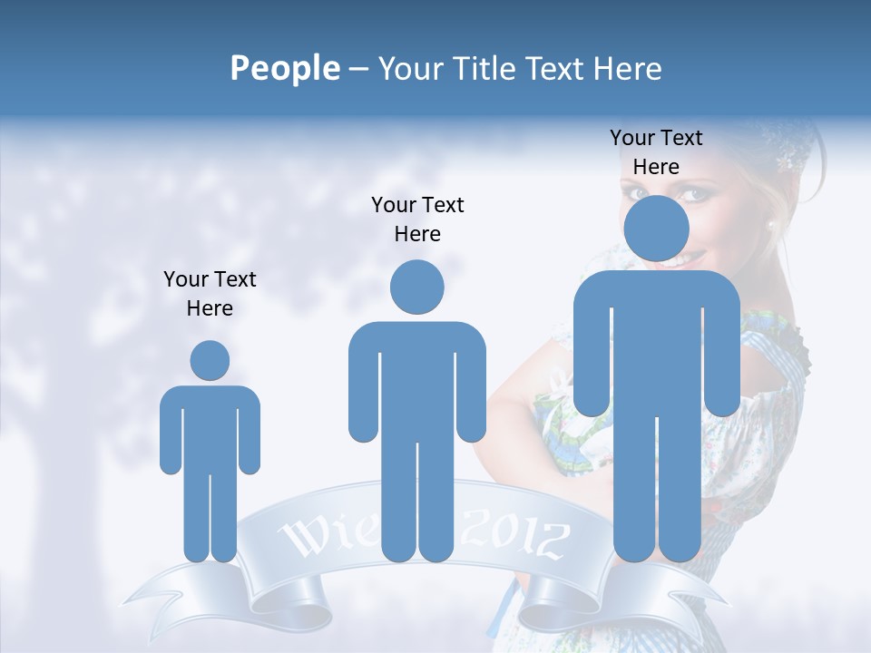 Tracht Trachtenkleid Blond PowerPoint Template