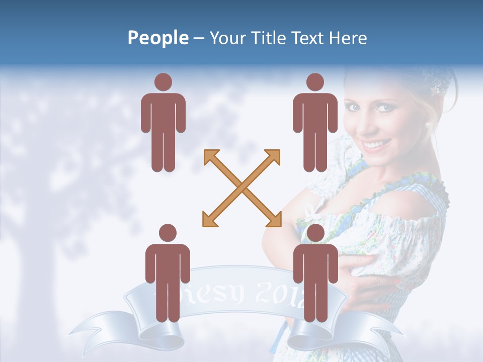 Tracht Trachtenkleid Blond PowerPoint Template