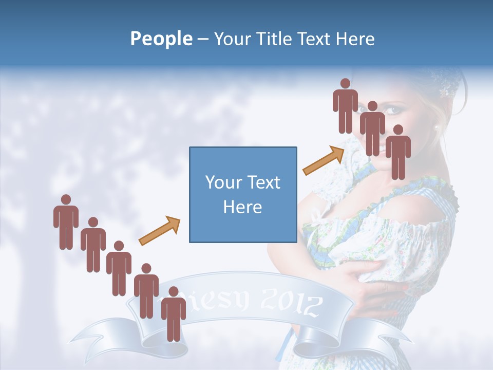 Tracht Trachtenkleid Blond PowerPoint Template