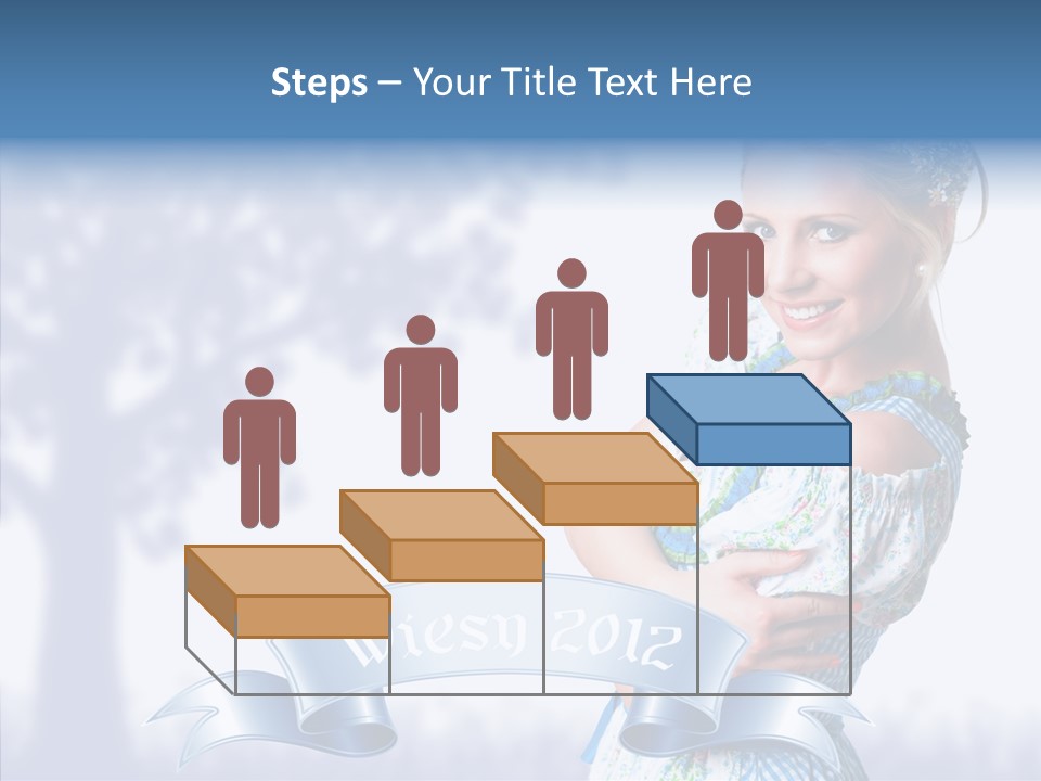 Tracht Trachtenkleid Blond PowerPoint Template