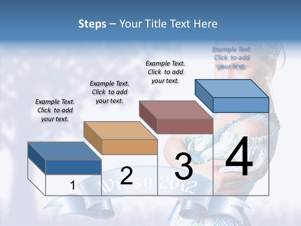 Tracht Trachtenkleid Blond PowerPoint Template