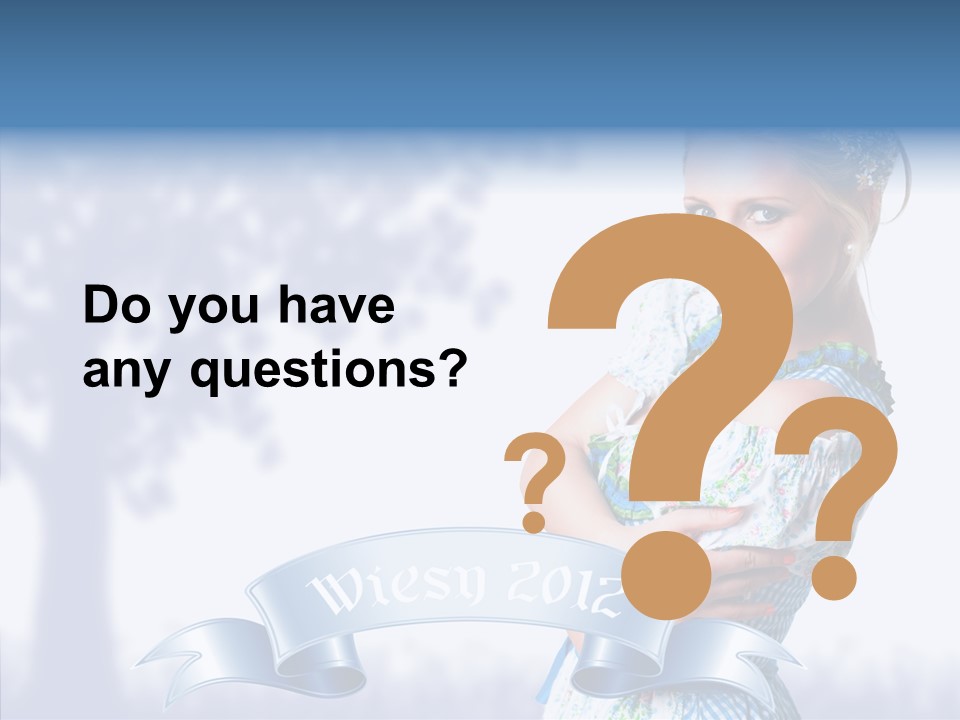 Tracht Trachtenkleid Blond PowerPoint Template