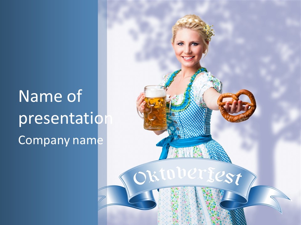 Deutsches Sexy Tracht PowerPoint Template