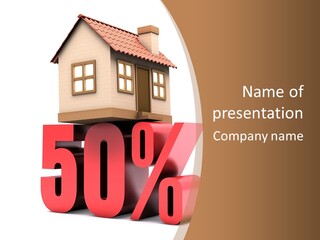 Architecture Saving Mortgage PowerPoint Template