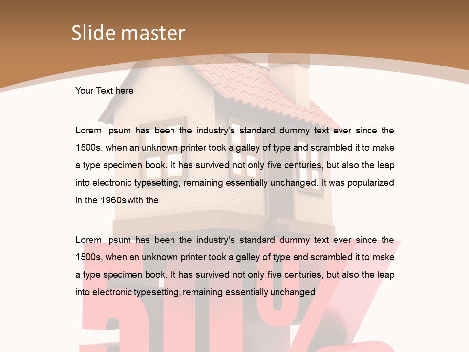 Architecture Saving Mortgage PowerPoint Template