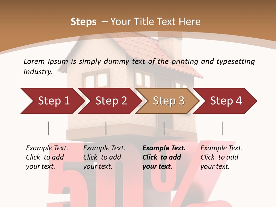 Architecture Saving Mortgage PowerPoint Template