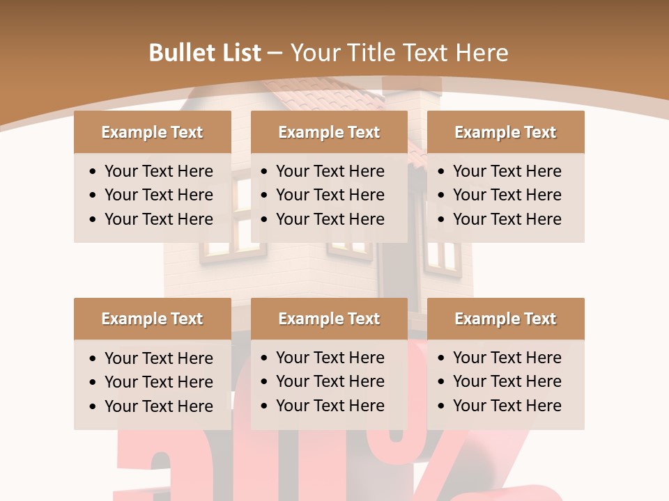 Architecture Saving Mortgage PowerPoint Template