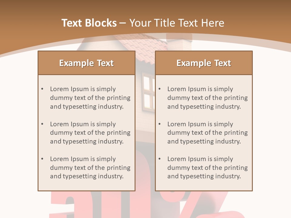 Architecture Saving Mortgage PowerPoint Template